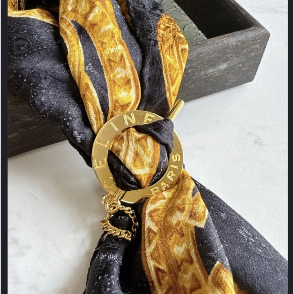 Celine Paris Scarf Ring - Gold - Picture 3 of 6